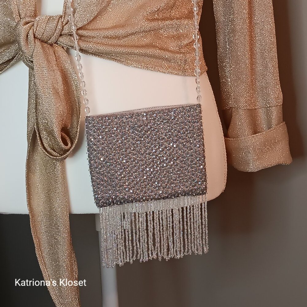 Pierre Urbach Vintage Beaded Elegant Mini Crossbody